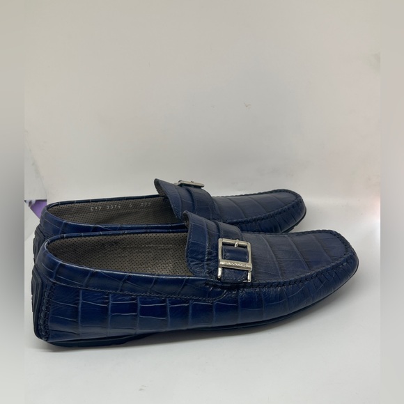Aldo Brue Men's Navy Loafers size 40 - Picture 14 of 16